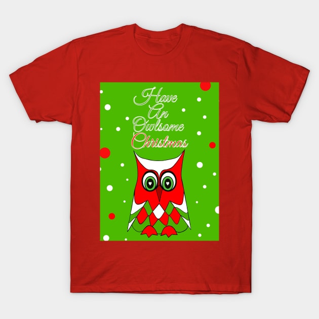 HAVE An Owlsome Christmas T-Shirt by SartorisArt1